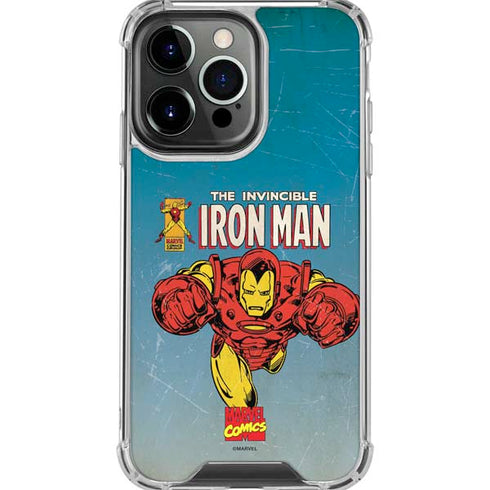 Marvel Classic Comics The Invincible Iron Man iPhone 16 Pro Max Clear Case